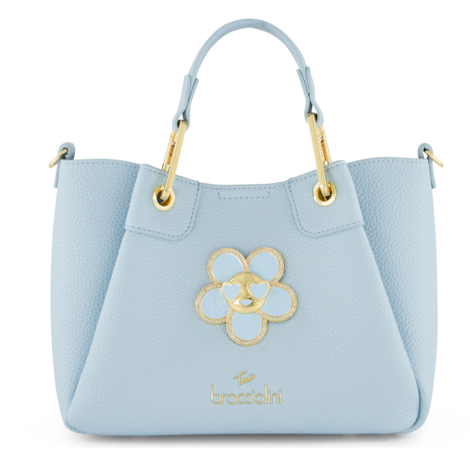 Amy Bijoux Light Blue Top Handle Bag