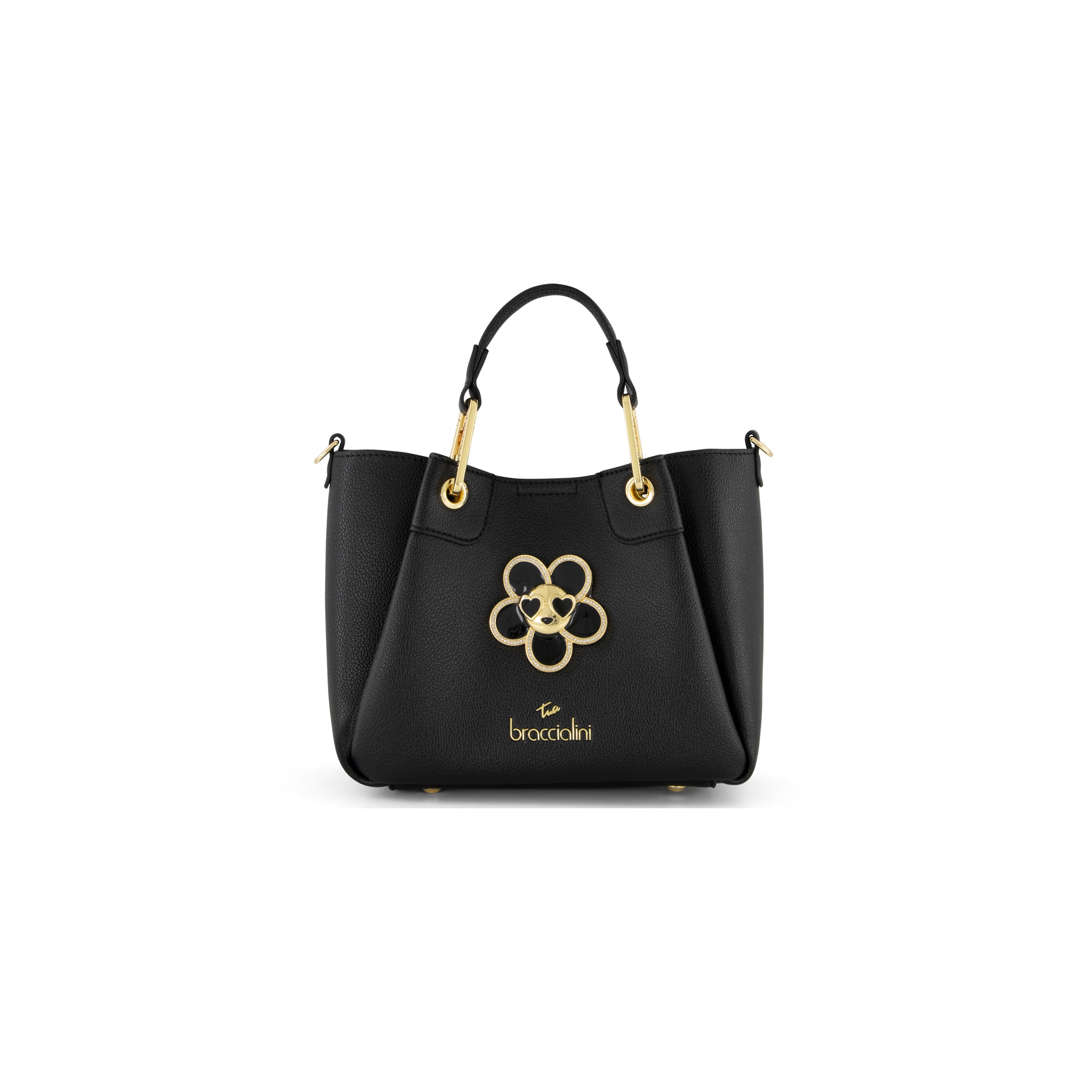 Amy Bijoux  Black Top Handle Bag