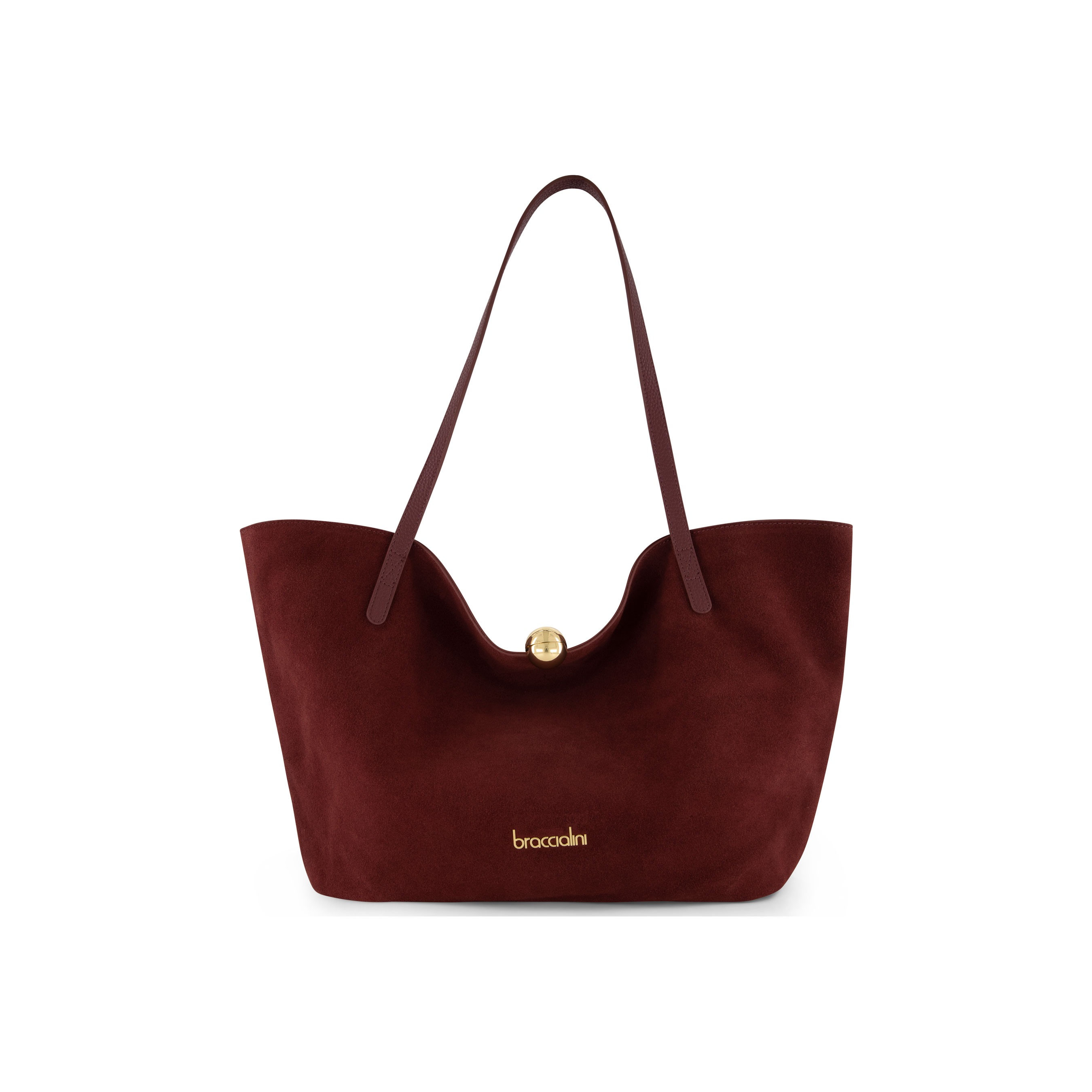 Ariel Suede Red Tote Bag