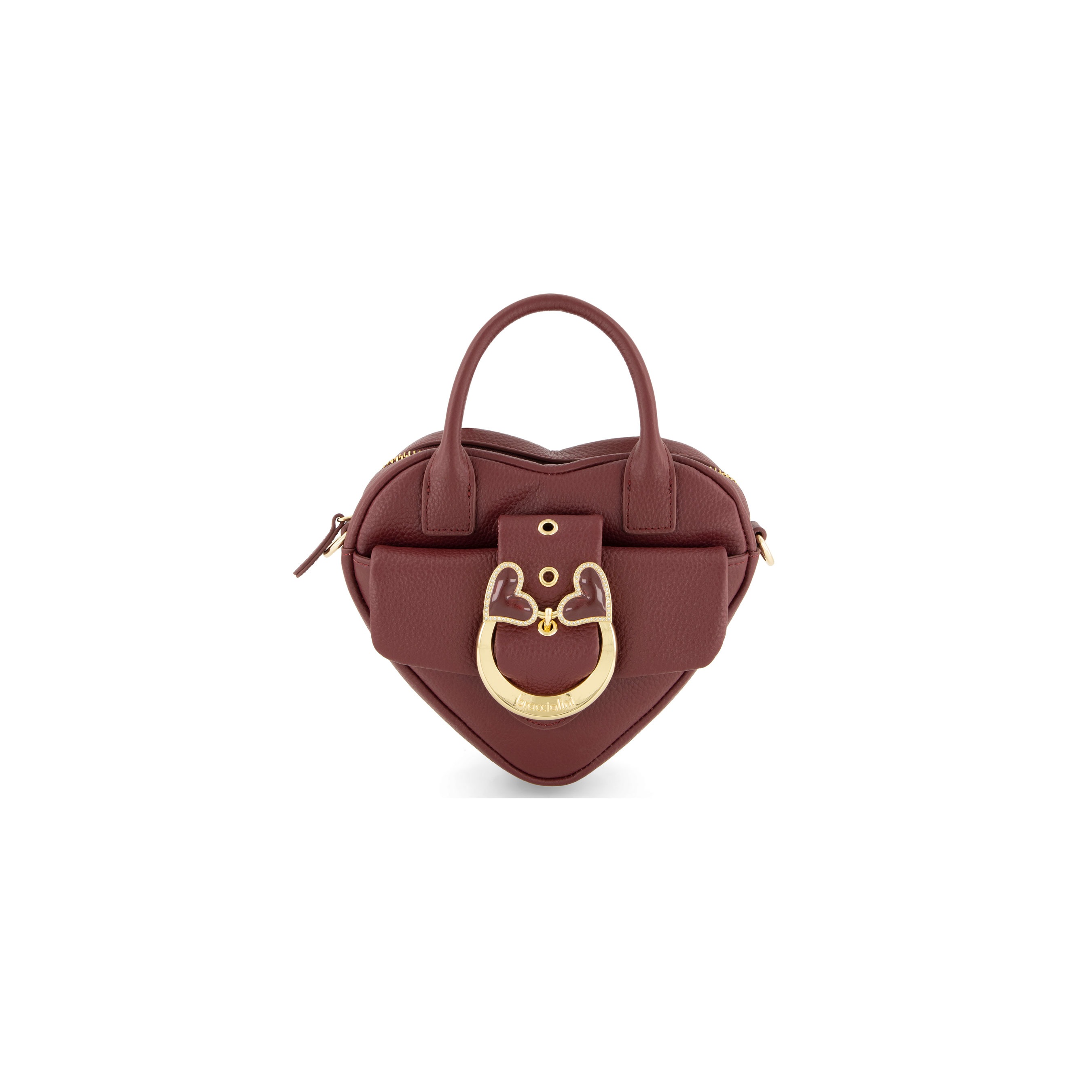 Baroque Red Heart Mini Bag