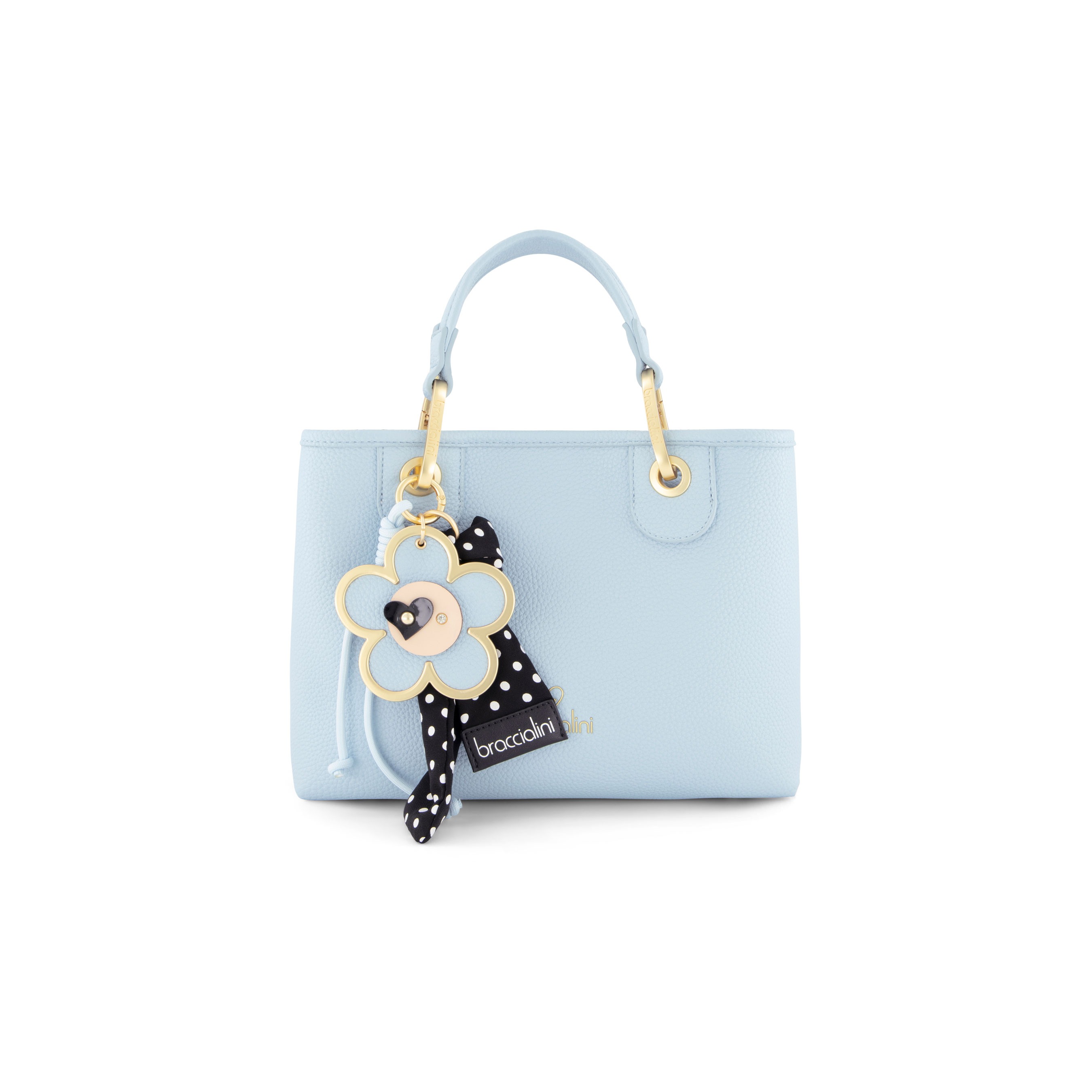 Beth Daisy Charm Medium Tote Bag – Blue