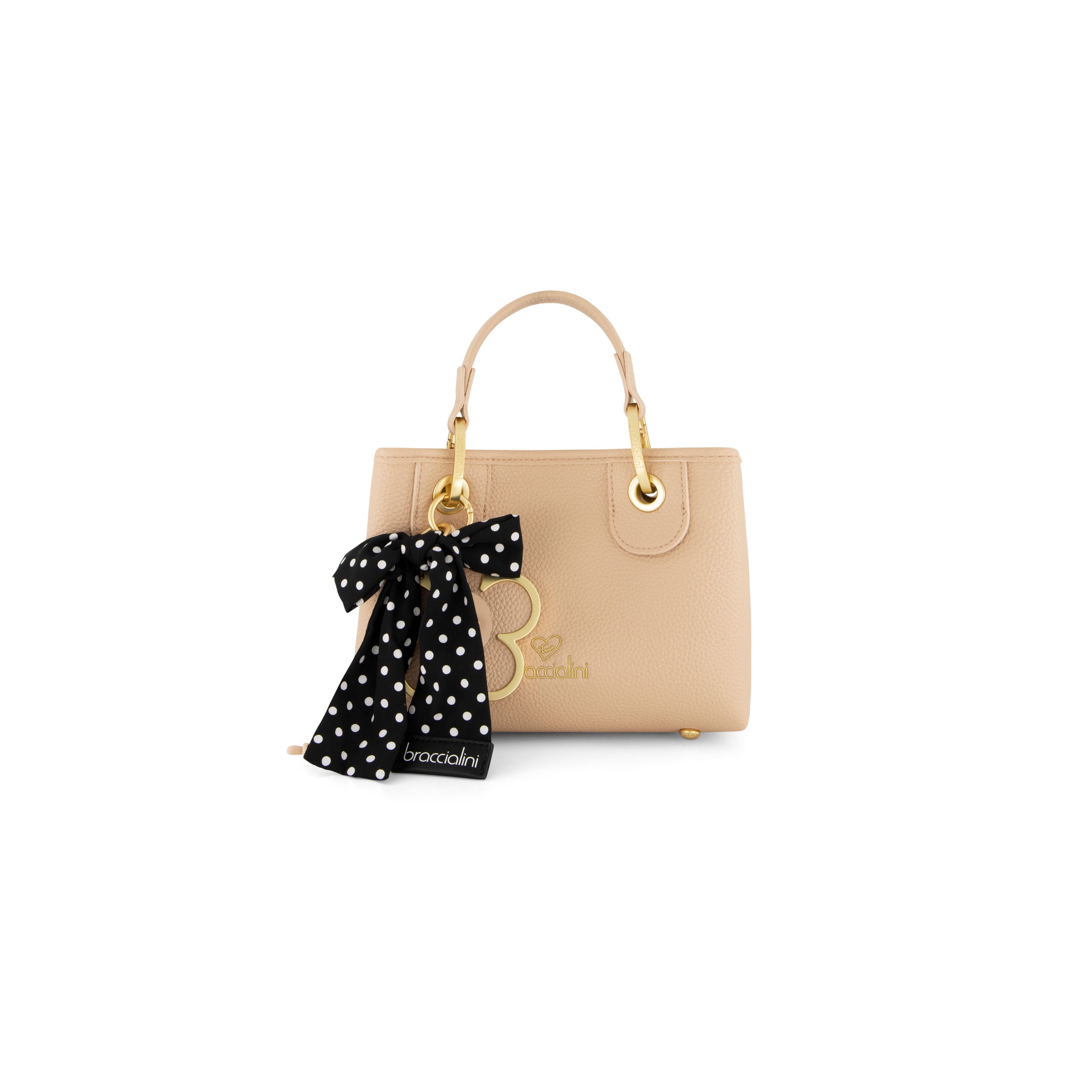 Beth Daisy Charm Small Tote Bag – Khaki