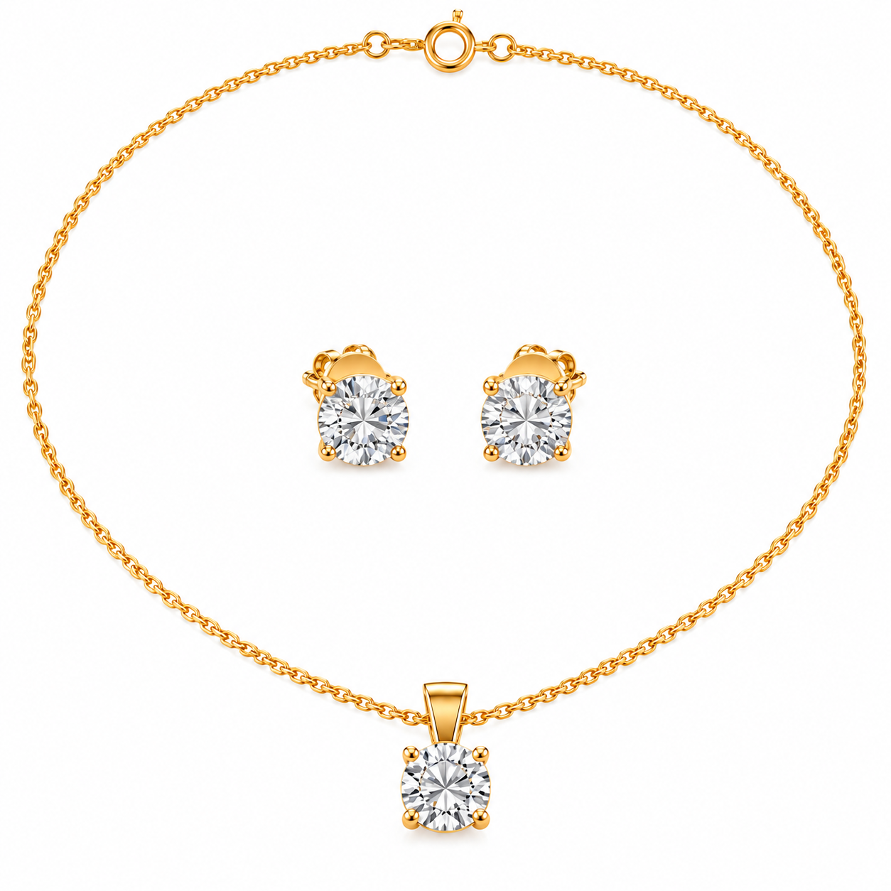Bella Luz - 6 CT Diamond Set 14k Yellow Gold