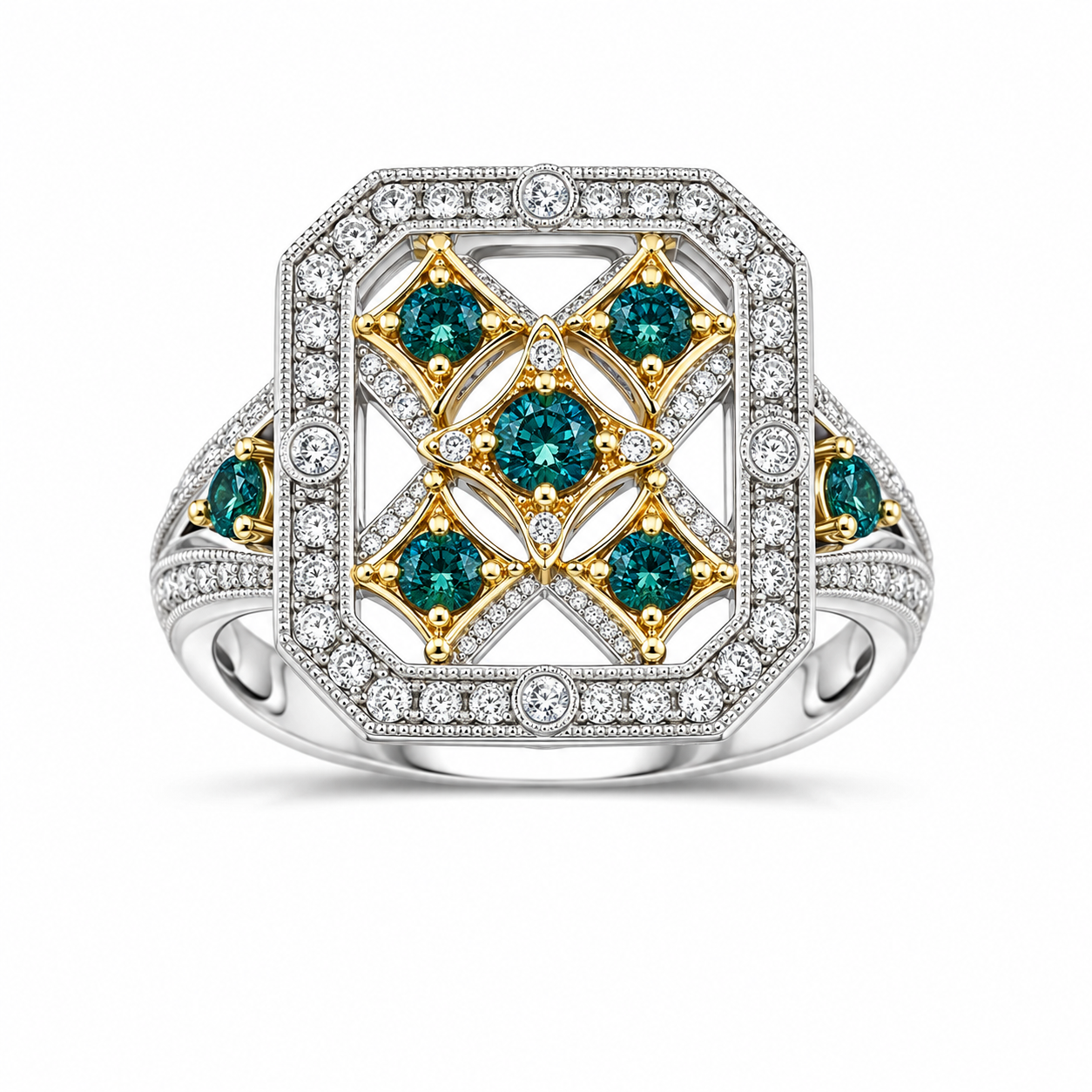 TruAmore Regal Exotic Mosaic Rings