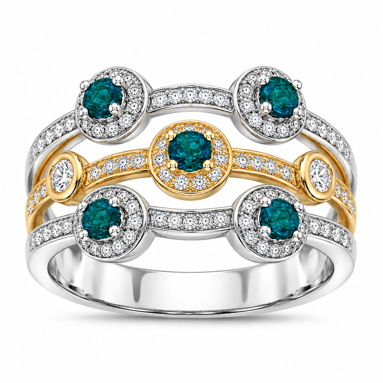 TruAmore Exquisite Exotic Meridian Rings