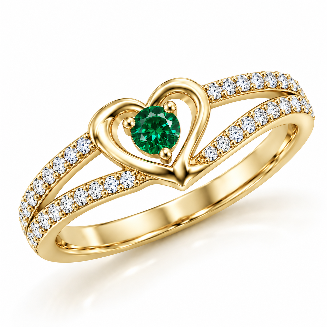 Kiçh Aura Everheart Green Gemstone Ring