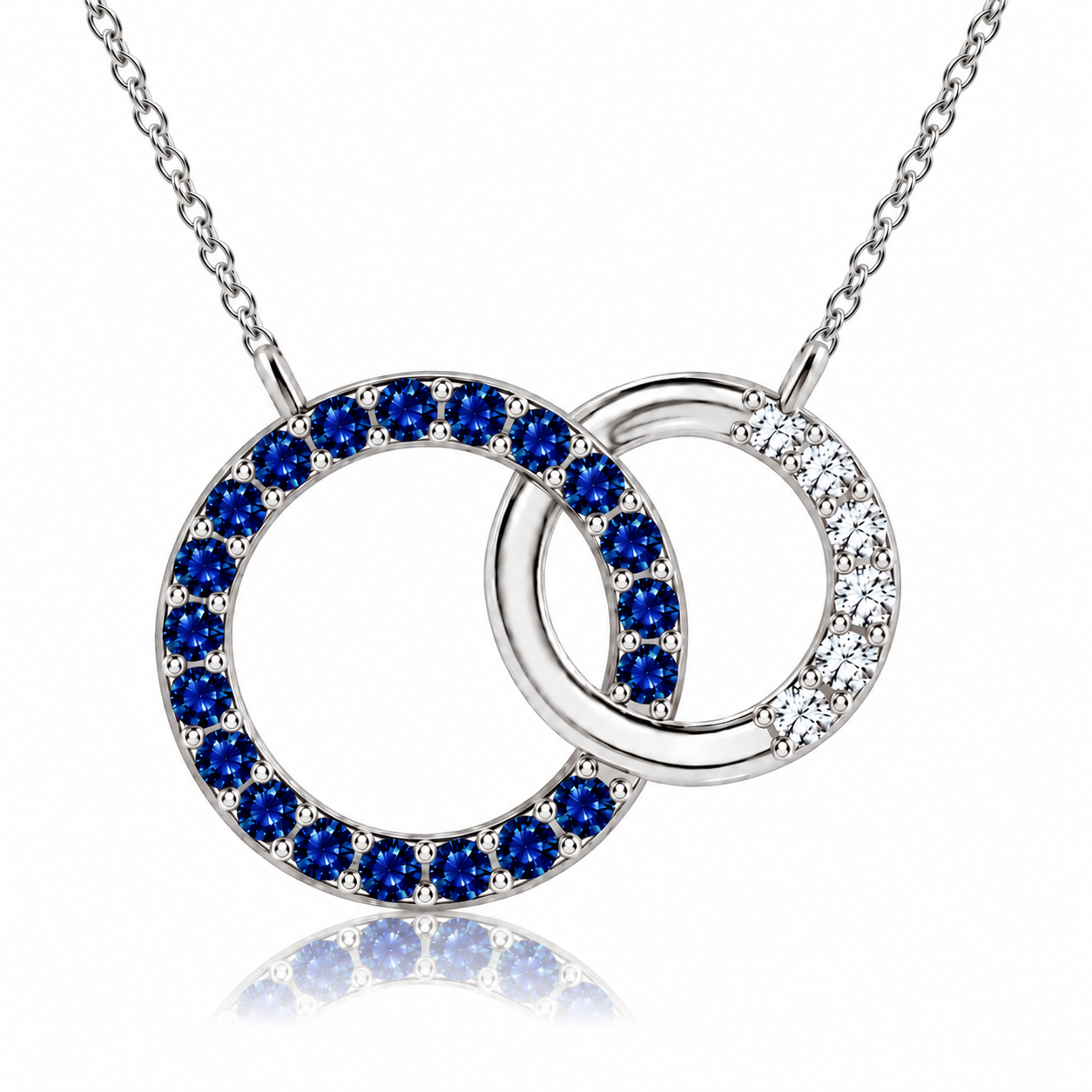 Kiçh Aura Éternité Interlocking Circle Pendant Necklace