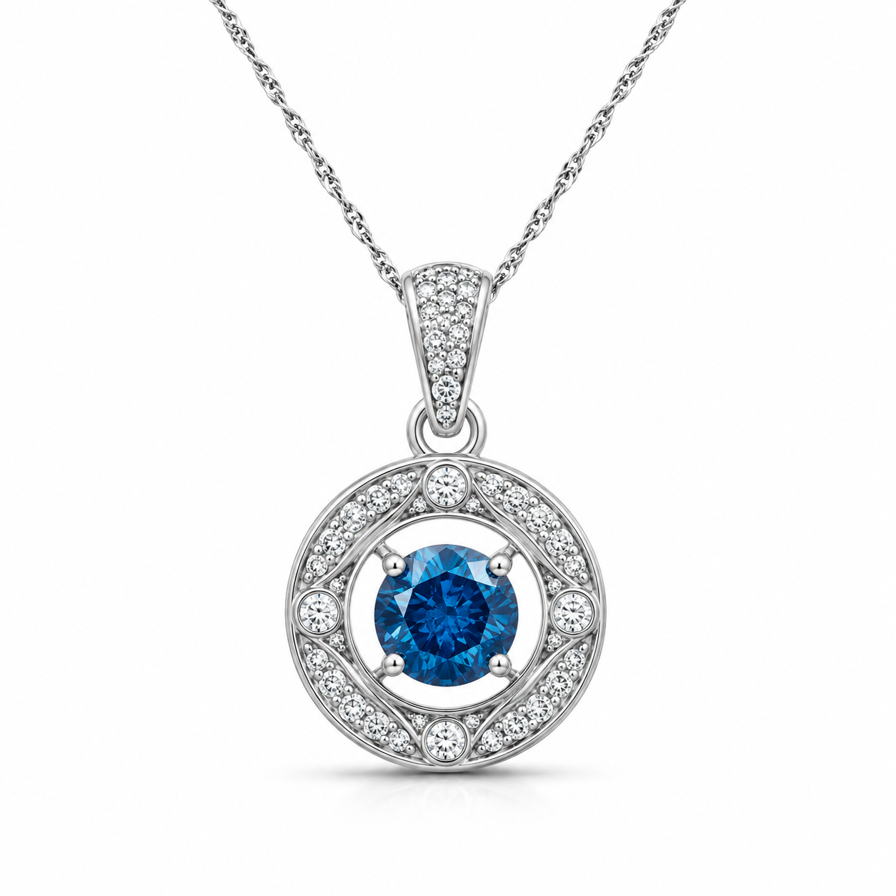 TruAmore Blue Celestial Orbit Pendant