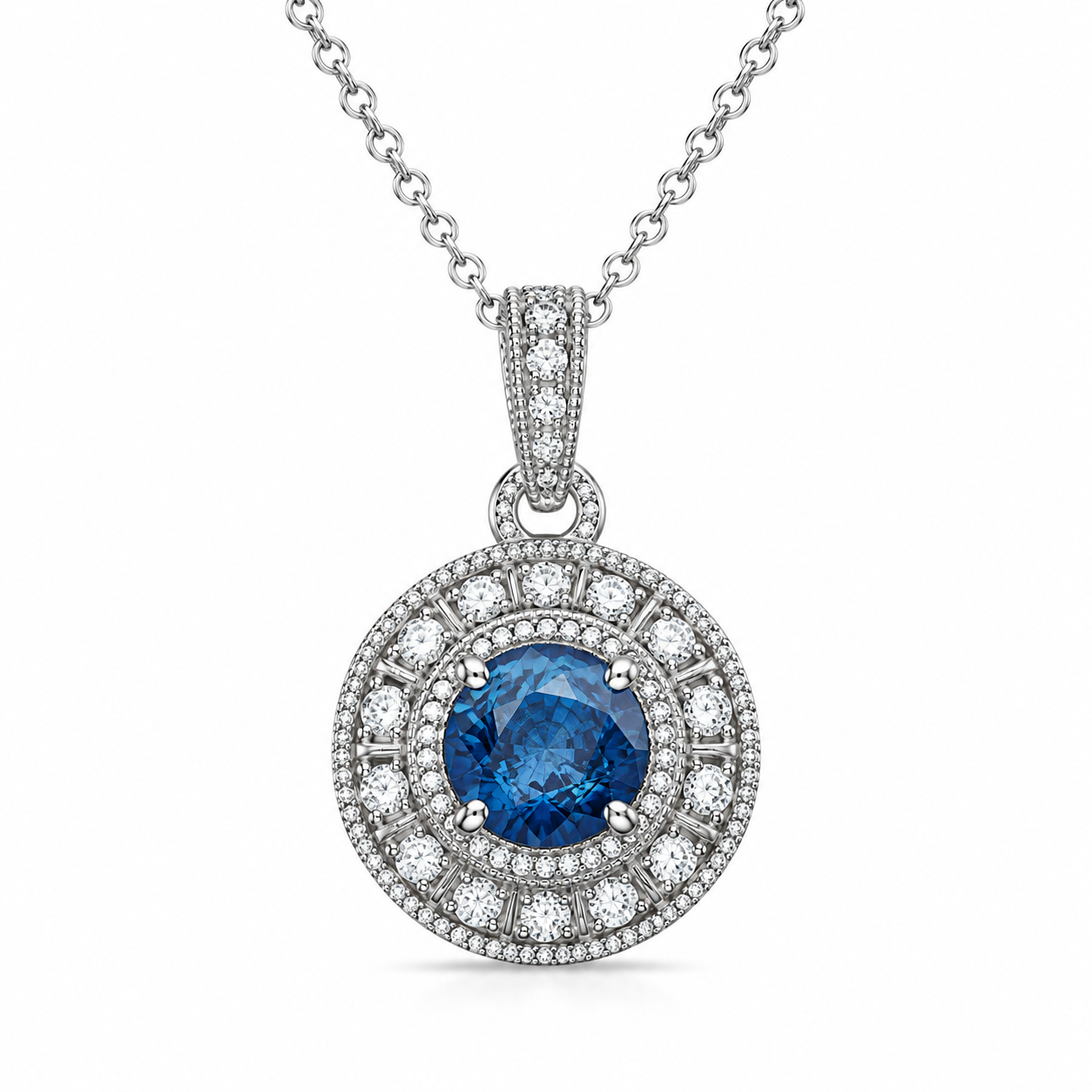 TruAmore Blue Imperial Radiance Pendant