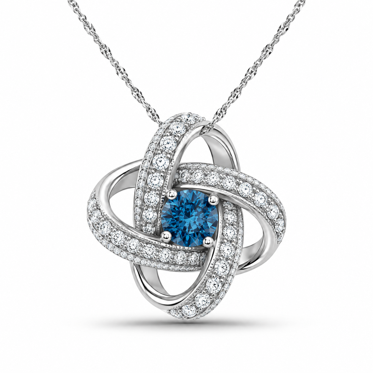 TruAmore Blue Eternal Embrace Pendant