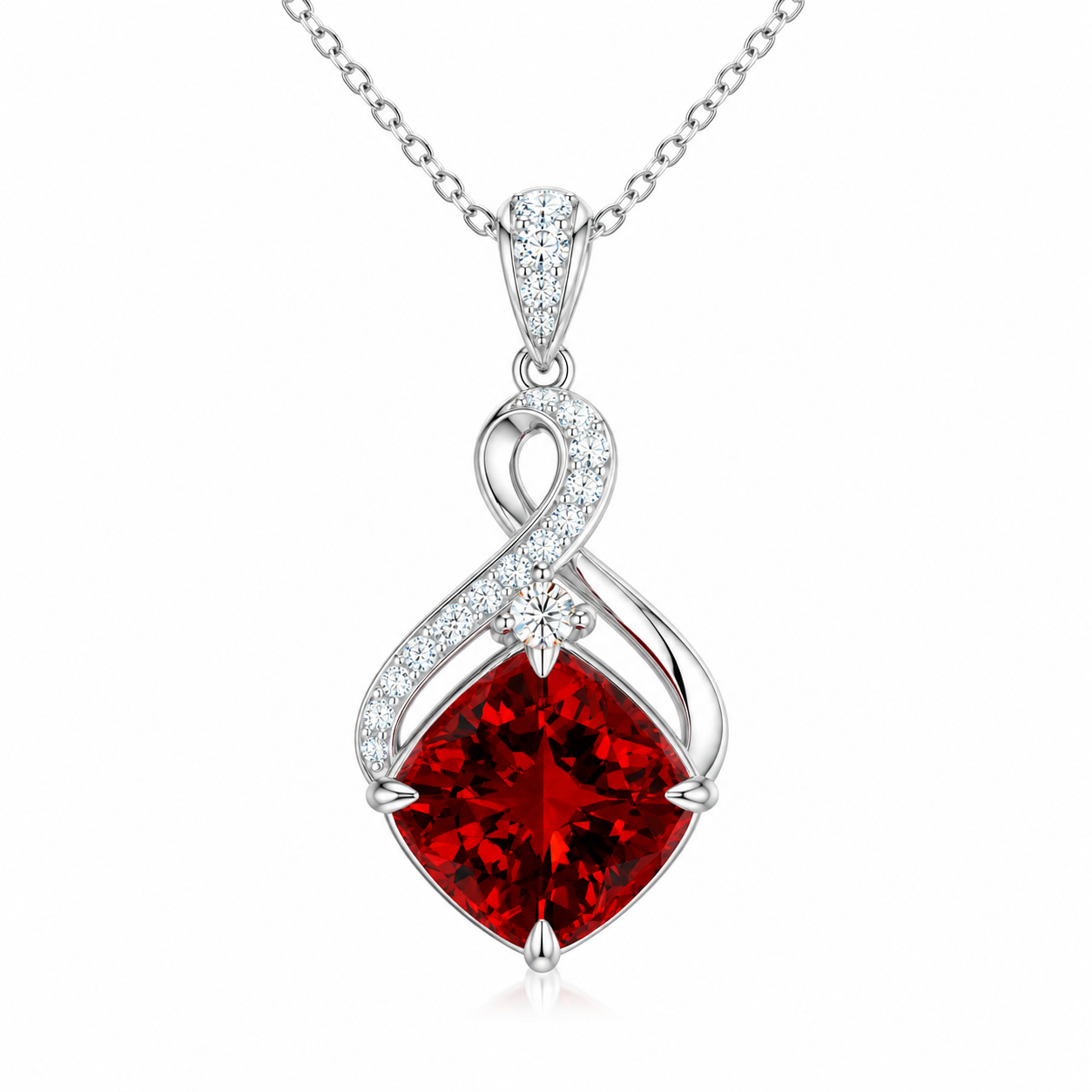 Kiçh Aura Eternal Embrace Infinity Pendant Necklace