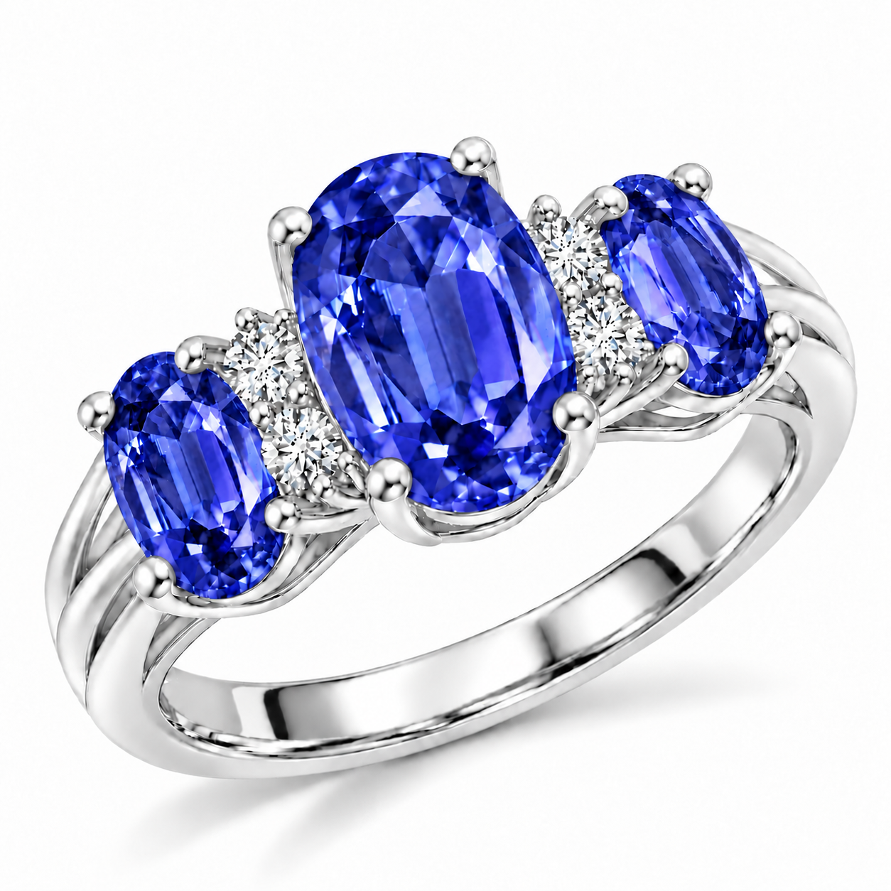 Kiçh Aura Eternal Trinity Oval Cut Ring