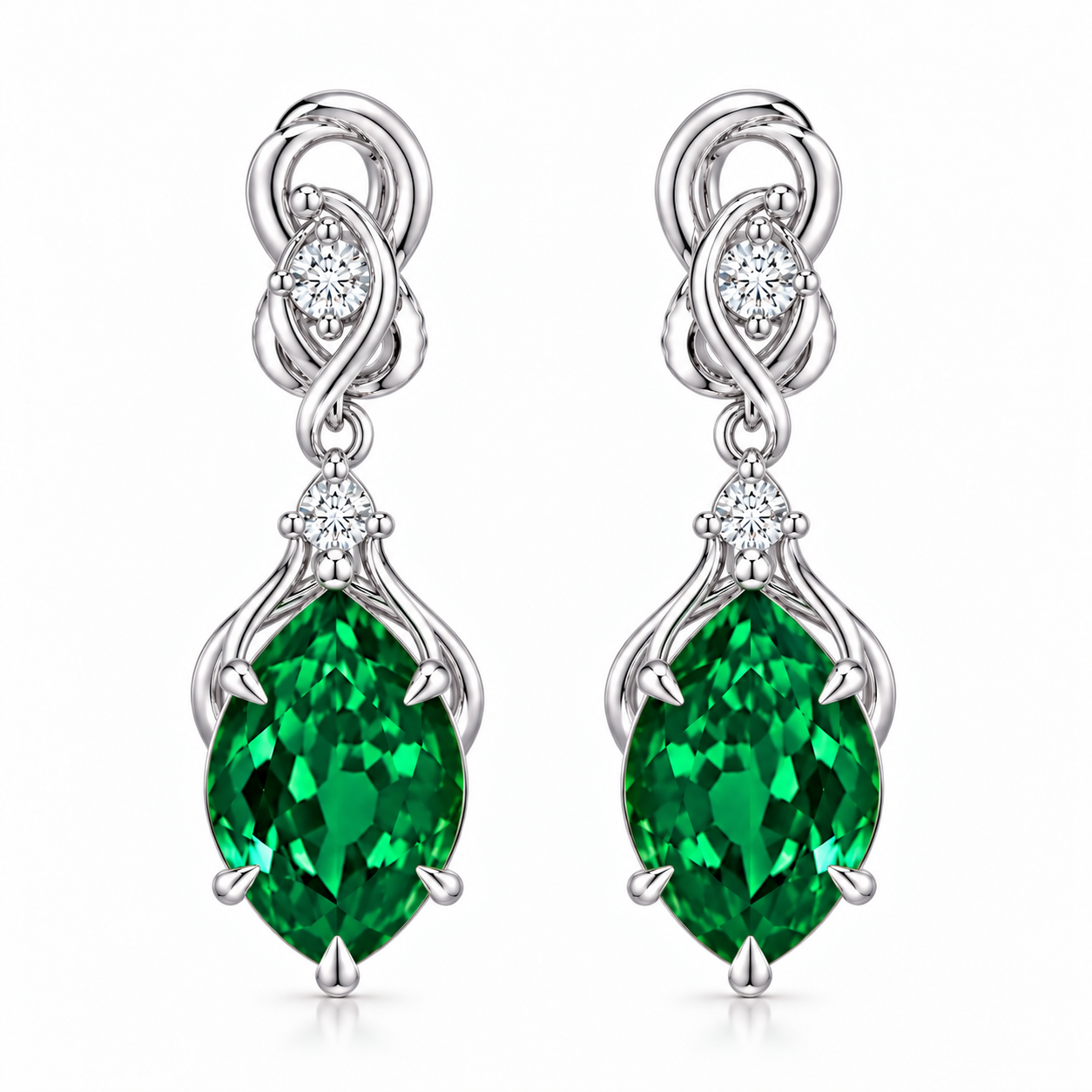 Kiçh Aura Eternal Embrace Infinity Drop Earrings