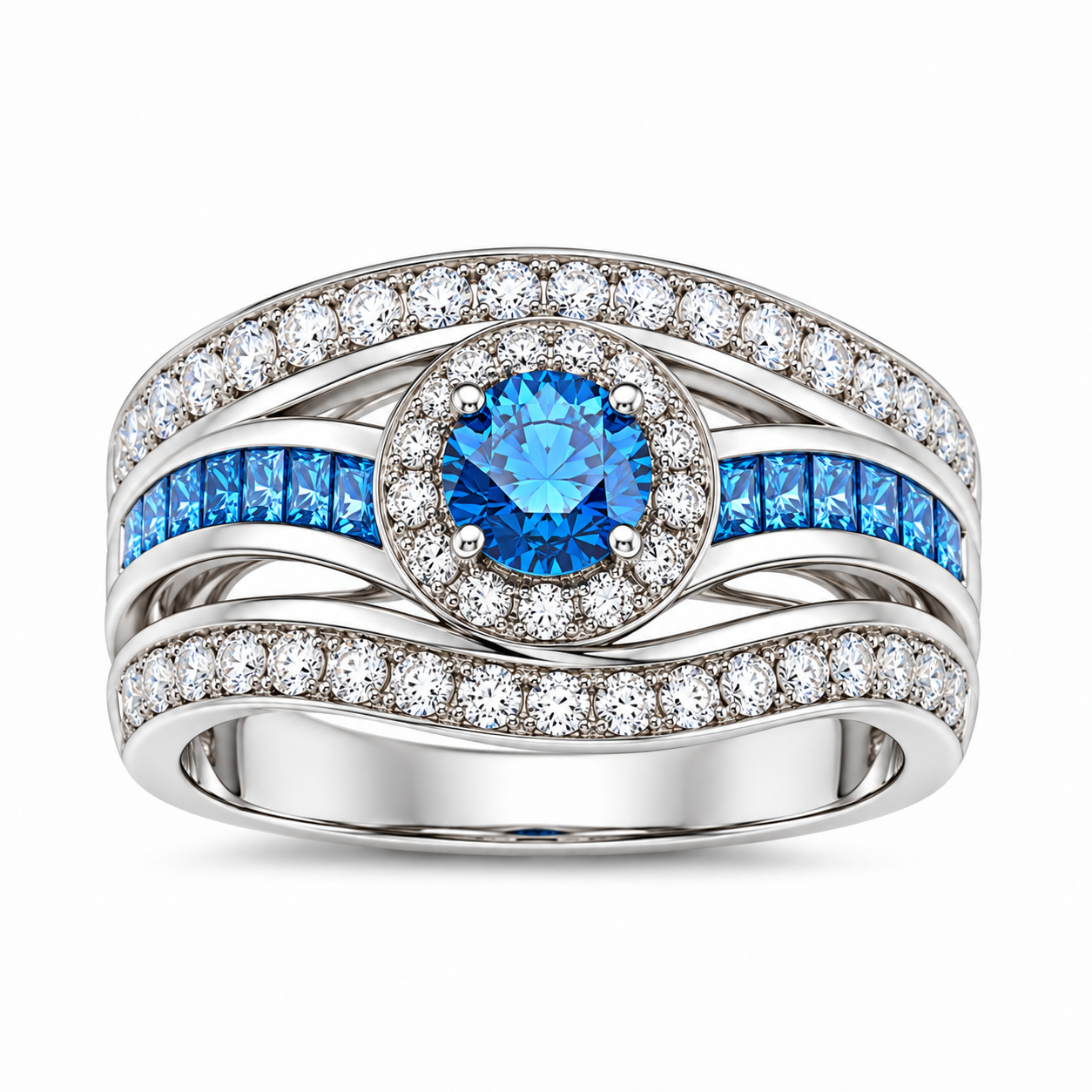 TruAmore Azure Opulent Ring