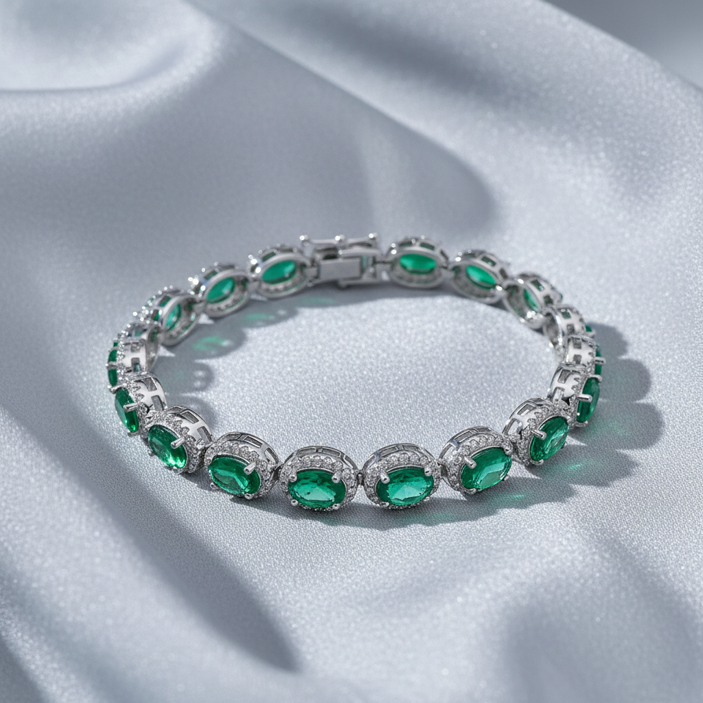 emerald elegant bracelet